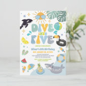 Dive Into Five Pool Party Summer 5th Birthday 招待状 (スタンド正面)