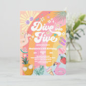 DIve Into Five Rainbow Sun Summer 5th Birthday  招待状 (スタンド正面)