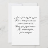 Dive into the Adventure 招待状 (裏面)