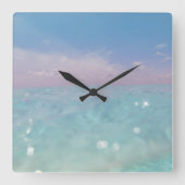 Dive into the Caribbean Sea 3 スクエア壁時計 (正面)