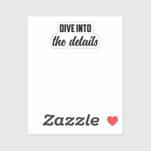 Dive Into The Details: Investigative Mind Deep Div シール (シート)