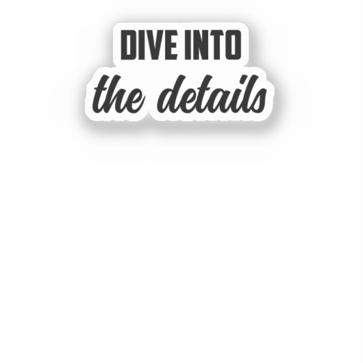 Dive Into The Details: Investigative Mind Deep Div シール (正面)