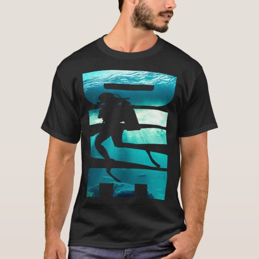 Dive Undersea Scuba Snorkeling Seascape for Diving Tシャツ (正面)