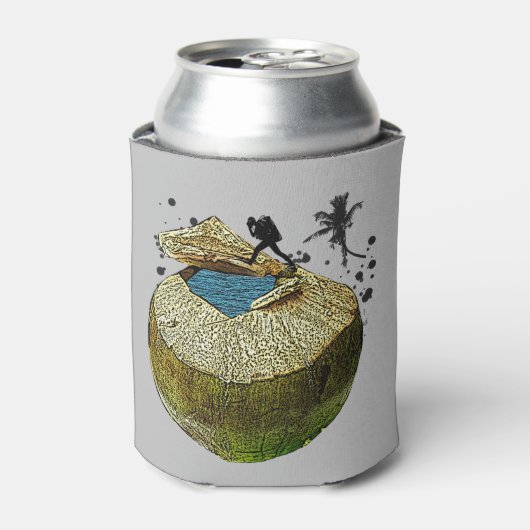 Diver dives into Coconut 缶クーラー (缶正面)