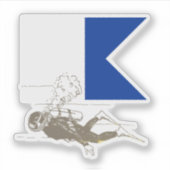 Diver Down シール (正面)