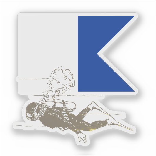 Diver Down シール (正面)