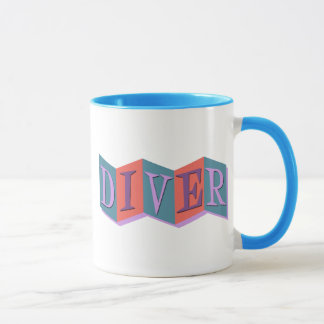 Diver (retro sign) マグカップ