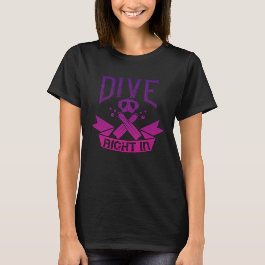 Diver saying Scuba saying diving  6 Tシャツ (正面)