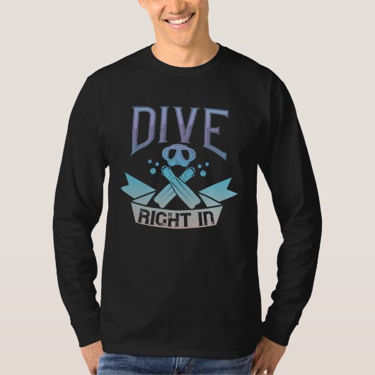 Diver saying Scuba saying diving Tシャツ (正面)