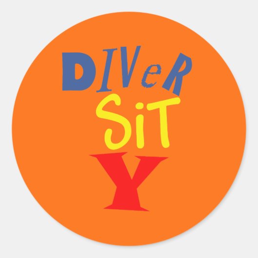 Diver Sit Yステッカー ラウンドシール (正面)