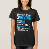 Diver Snorkeling Diving Sport Vacation  2 Tシャツ (正面)