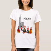 Divers costumes d'Alsace, France Tシャツ (正面)
