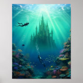 Divers find a deserted castle ポスター (正面)