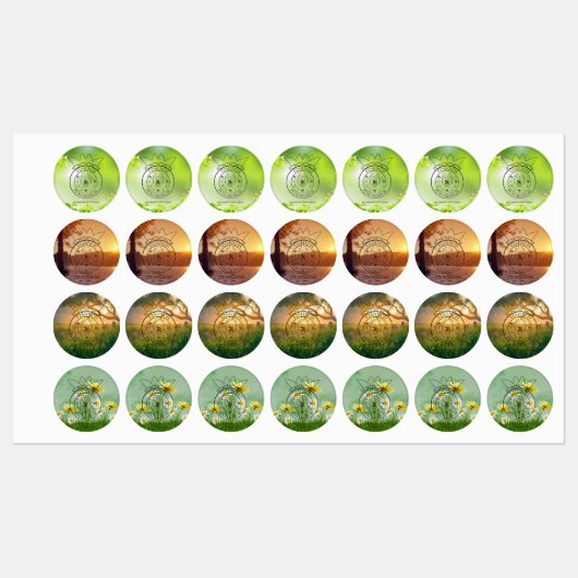 diverse afbeeldingen met logo ラベル (シート)