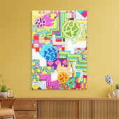Diverse Colors キャンバスプリント (インサイチュ (リビング))