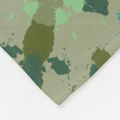 Diverse green colors background フリースブランケット (角)