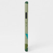 Diverse green colors background iPhoneケース (右側)