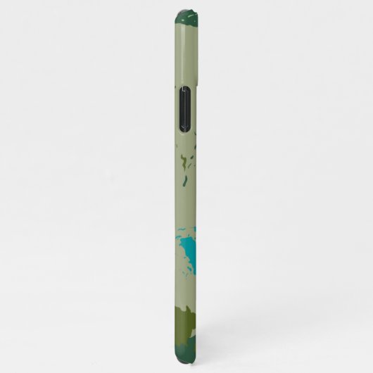 Diverse green colors background iPhoneケース (右側)