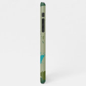 Diverse green colors background iPhoneケース (左側)