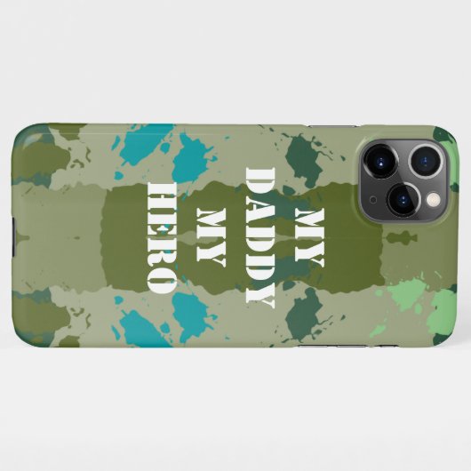 Diverse green colors background iPhoneケース (裏面横)