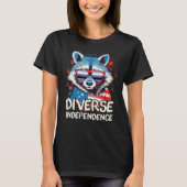 Diverse Independence Raccoon Perifluid Sunglasses  Tシャツ (正面)