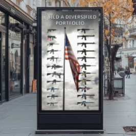 Diversified portfolio gun poster ポスター