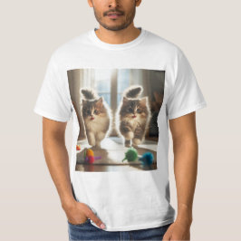 Diversión Gatuna: Momentos de Juego Tシャツ