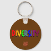 Diversity Custom Chocolate Keychain キーホルダー (正面)