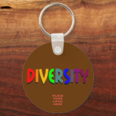 Diversity Custom Chocolate Keychain キーホルダー (正面)