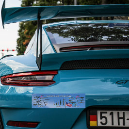 diversity, equity and inclusion gun bumper sticker バンパーステッカー