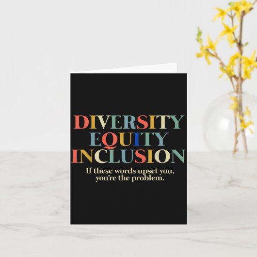 Diversity Equity Inclusion カード (黄色い花)