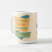 Diversity Equity Inclusion; American Values 1964 コーヒーマグカップ (正面左)