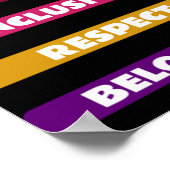 Diversity Equity Inclusion Respect Belonging Pack ポスター (角)