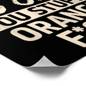 Diversity Hurts You Stud Orange Fck Funny Slogan  ポスター (角)