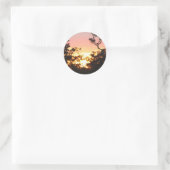 Diversos personalizados com paisagem ラウンドシール (バッグ)
