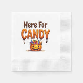 divertido Halloween 縁ありカクテルナプキン