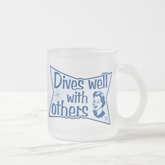 Dives Well With Others フロストグラスマグカップ (右)