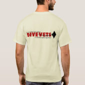 DiveVetsのロゴのTシャツ Tシャツ (裏面)