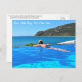 Diviリトルベイインフィニティプール、シントマールテン – SXM ポストカード (正面/裏面)