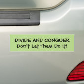 Divide and Conquer Bumperステッカー バンパーステッカー (車上)