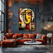 Divided Presence — Contemporary Abstract  ポスター