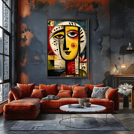 Divided Presence — Contemporary Abstract  ポスター