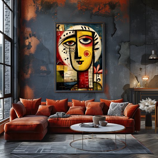 Divided Presence — Contemporary Abstract  ポスター