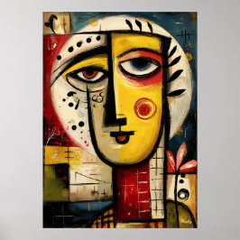 Divided Presence — Contemporary Abstract  ポスター