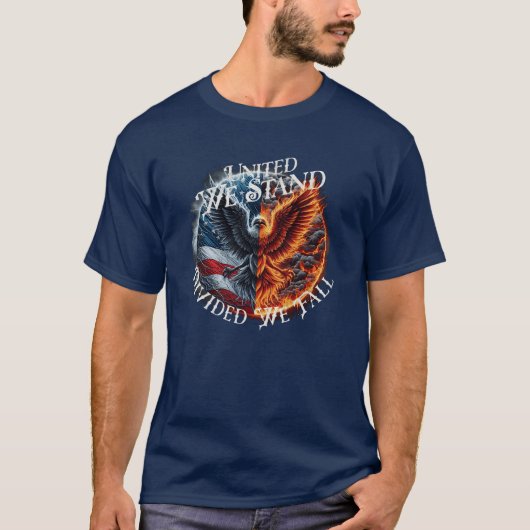 Divided We秋USA Burning Tシャツ (正面)