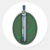 Dividersスタンプ ラウンドシール (正面)