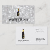 Dividers Champagneのロゴ(白い《写真》ぼけ味) 名刺 (正面/裏面)