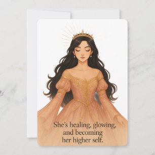 Divine フェミニン Energy Greeting Card - Yasumi Art