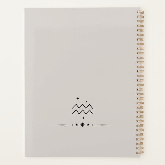 Divine Aquarius Planner プランナー手帳 (裏面)