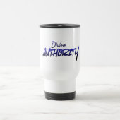 Divine AUTHORITY – Blue Gradient Design Travel Mug トラベルマグ (中央)